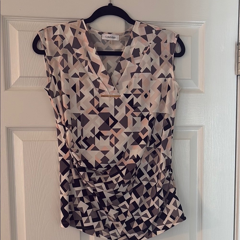 Calvin Klein Geometric Print Top